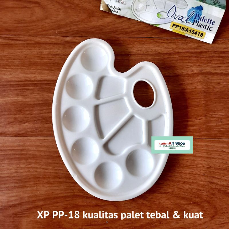 Palet Oval Plastik - Palet Lukis - Palet Gambar