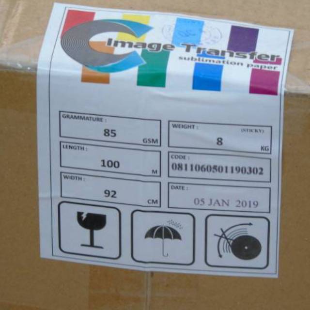 

Kertas sublim transfer paper lokal 85gsm 92cm x 100m