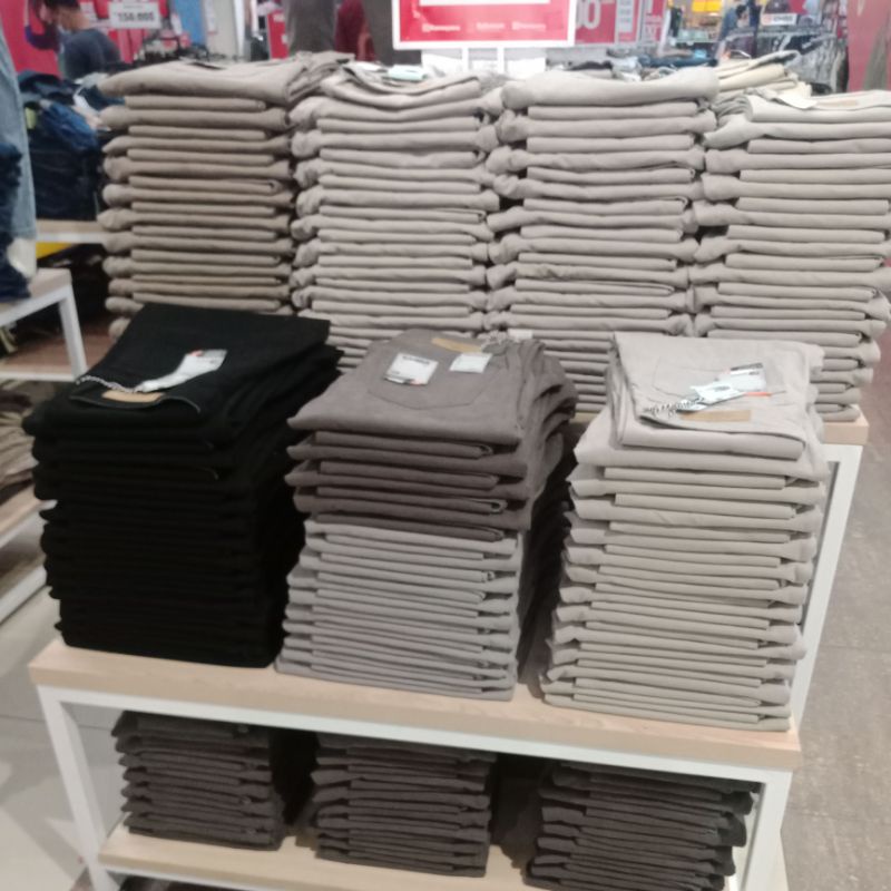 Emba Jeans Chinos Kanvas Regular Mid Brown / Celana Emba Original Pria / Ramayana karawang