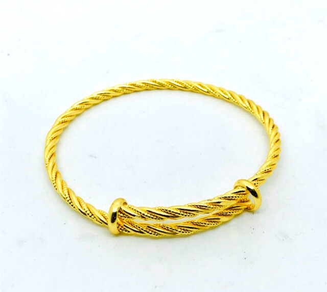 Gelang tangan wanita//gelang serut //gelang bangle bisa di atur besar kecil//gelang