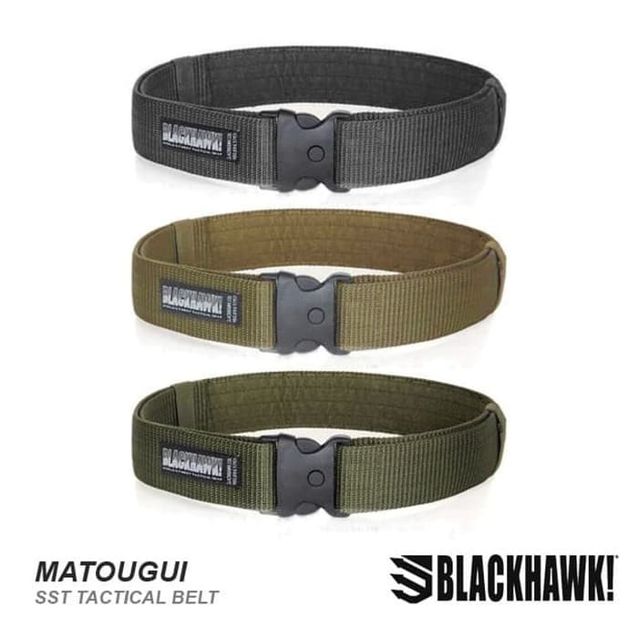 Sabuk S-ST BlackHawk Belt Militer Army Safety Tactical Belt TBE Sipil - Hijau