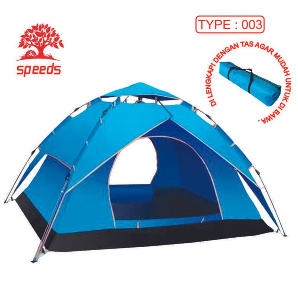 Tenda Camping Tenda Kemah Speeds 3 Orang