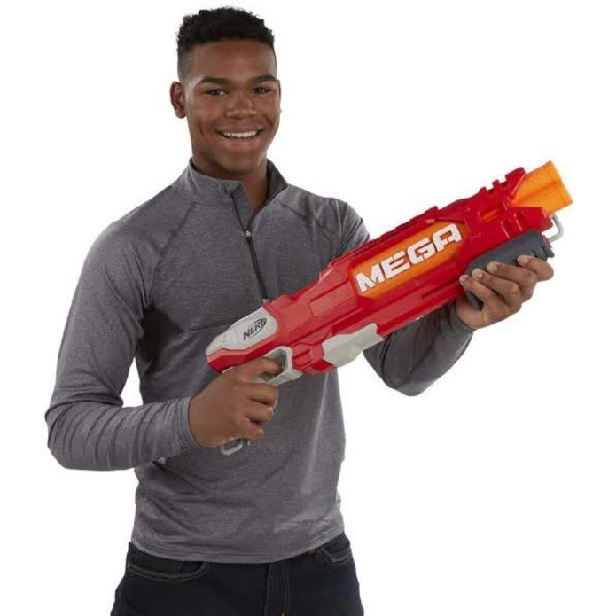 ori original nerf hasbro mega double breach doublebreach mainan pistol tembak tembakan anak kado