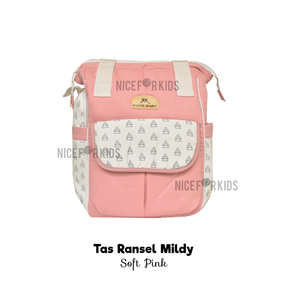 Mom's Baby Tas Bayi Ransel Besar Perlengkapan Bayi MIldy Series MBT3038