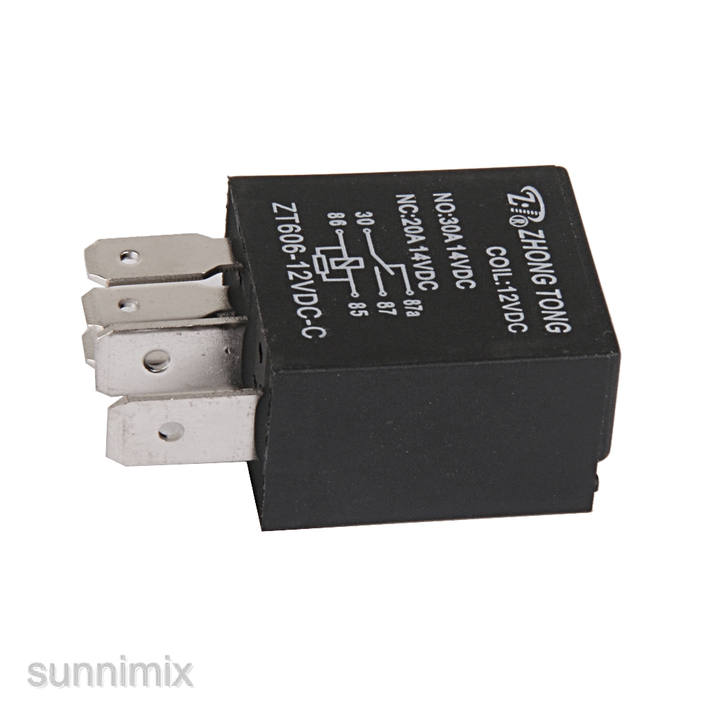 3 X Car Truck Auto 12V 20A 30AMP SPDT Relay Relays 5 Pin 5P /& Socket 5 Wire