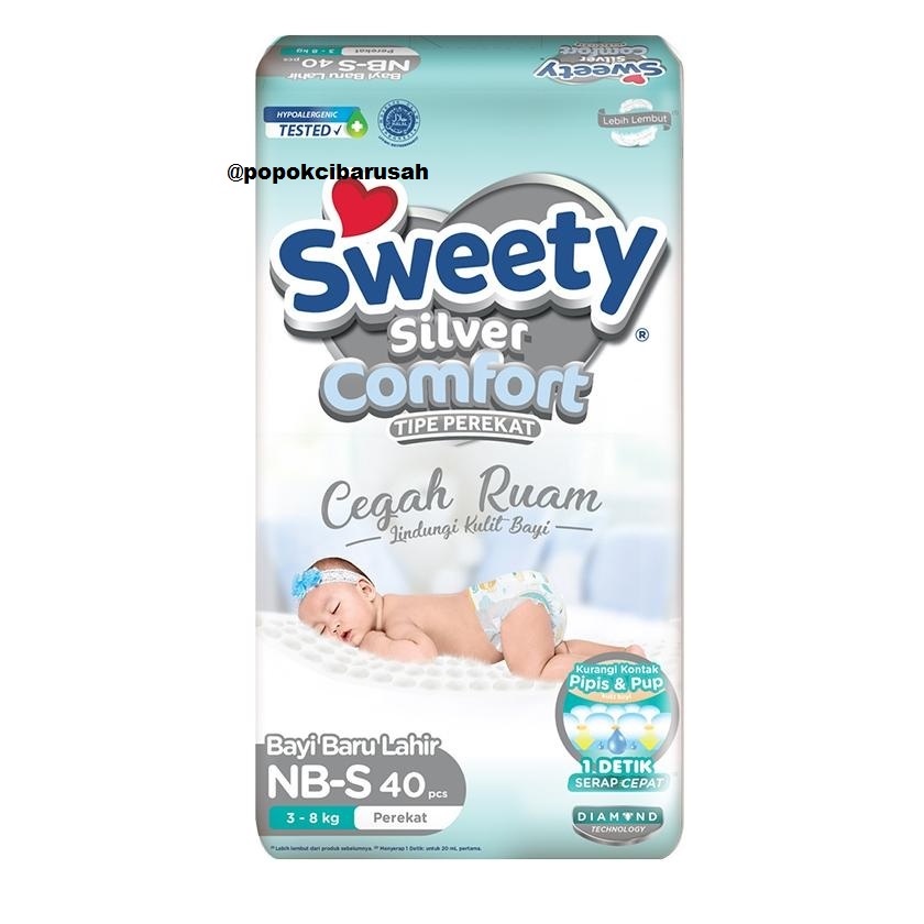 Sweety Silver Comfort Perekat NB-S 20/NB-S 40/popokcibarusah