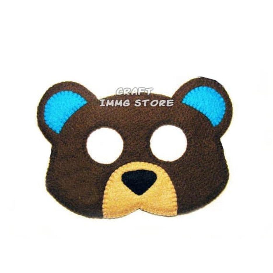 Topeng Hewan Topeng Beruang Bear Topeng Pesta Ulang Tahun Shopee