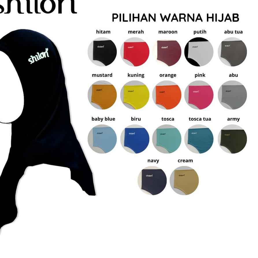 ۞ HIJAB SPORTS SHILORI, hijab olahraga, hijab instant ❆