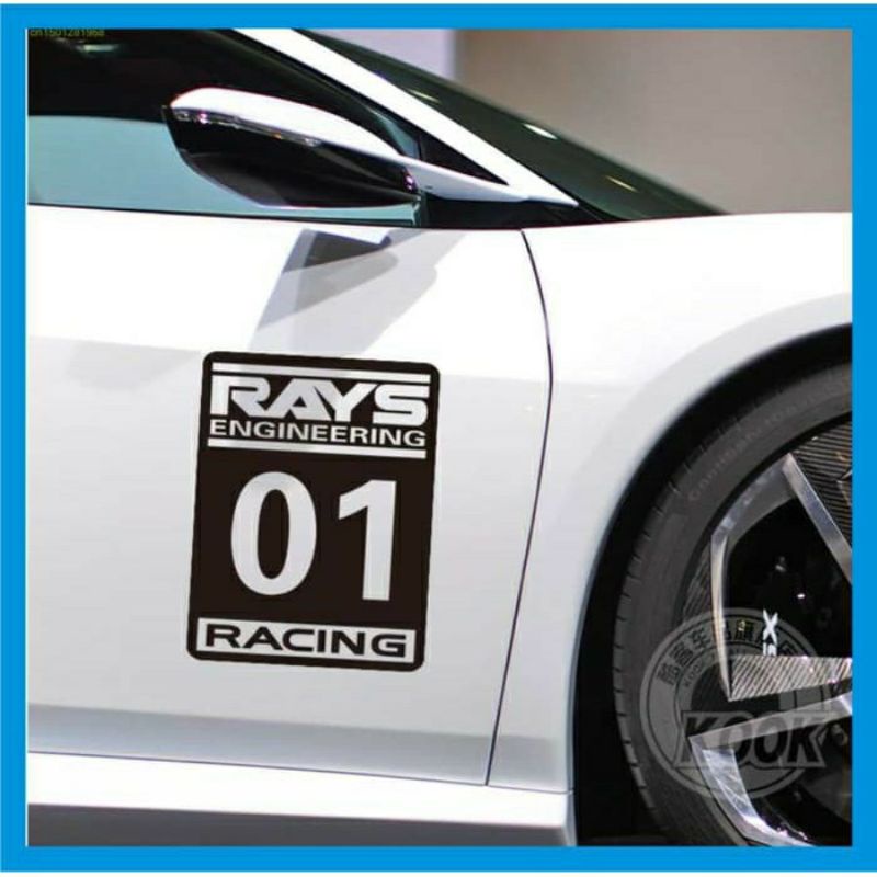 promo stiker mobil balap stiker nomer ray 01  mobil calya ayla sigra ertiga sedan livina avanza dll