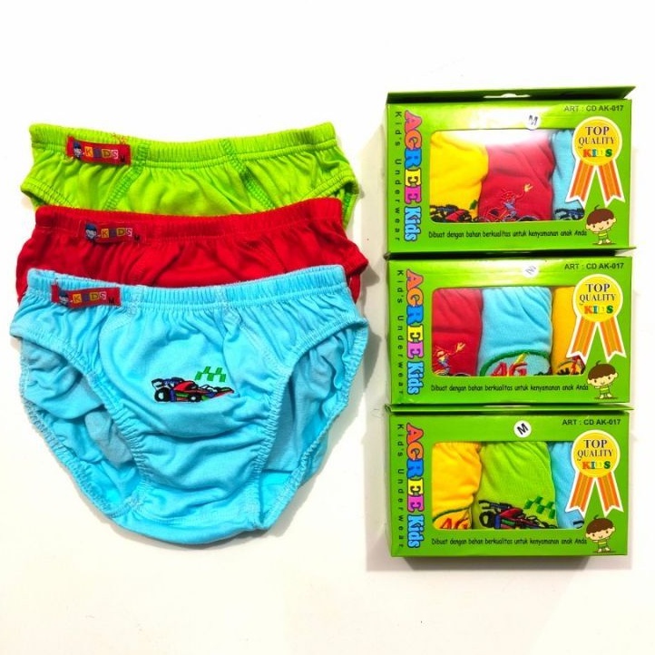 3pcs _Celana Dalam AGREE kids Anak laki-laki - Pakaian Dalam Anak Agree Kids Ak20  Agree Kids Ak017 