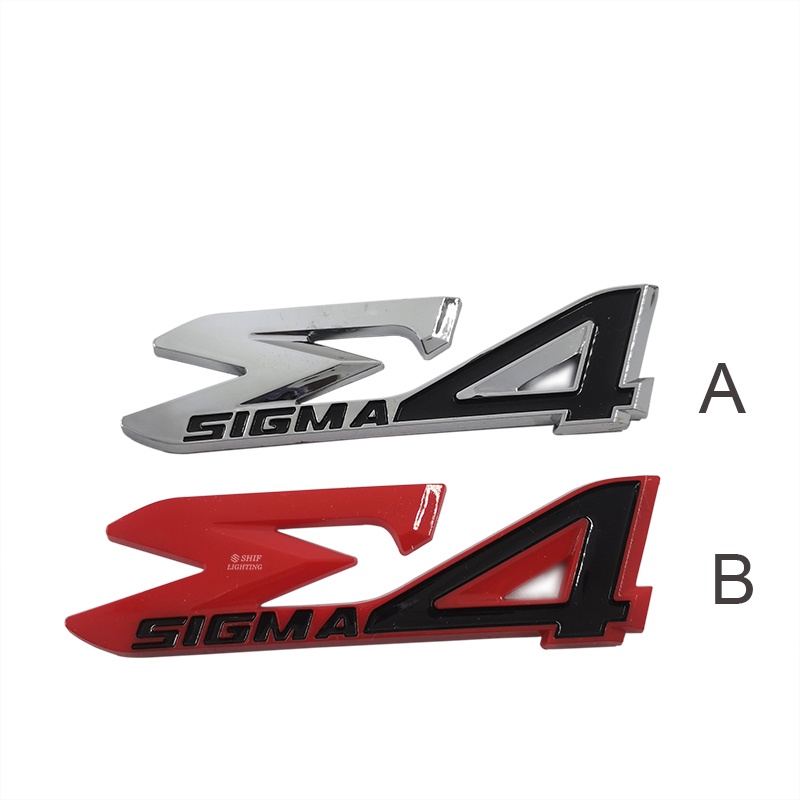1pc Stiker Emblem Logo SIGMA Bahan ABS Untuk Mobil Mitsubishi SIGMA E4