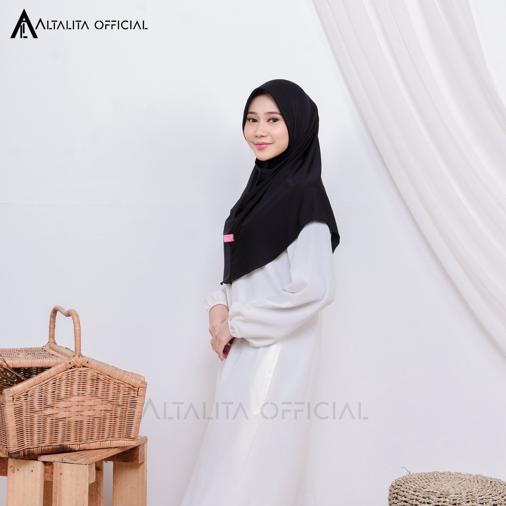 Altalita - Jilbab Bergo Hamidah Sport Menutupi Dada Bahan Jersey Spandek High Quality Pad