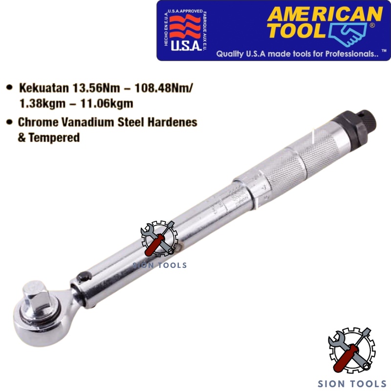 AMERICAN TOOL KUNCI MOMEN TORSI 1/2 INCH / ADJUSTABLE TORQUE WRENCH