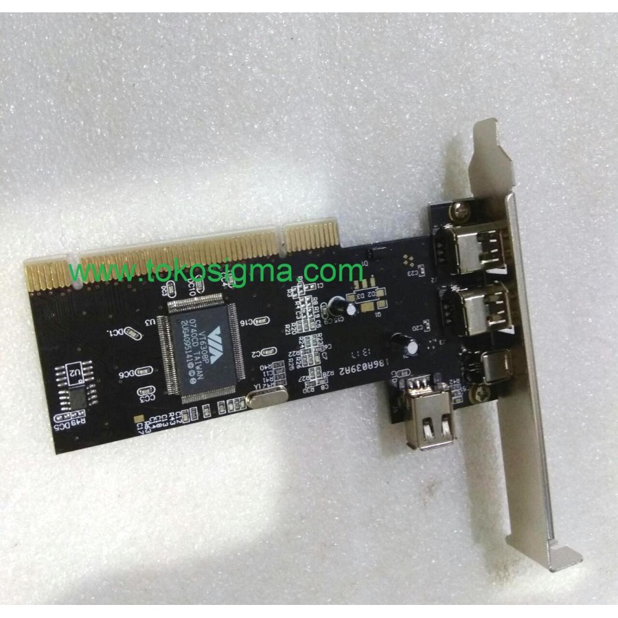 PCI CARD FIREWIRE IEEE1394a Pin 6 Pin 4 Chipset VIA With CABLE