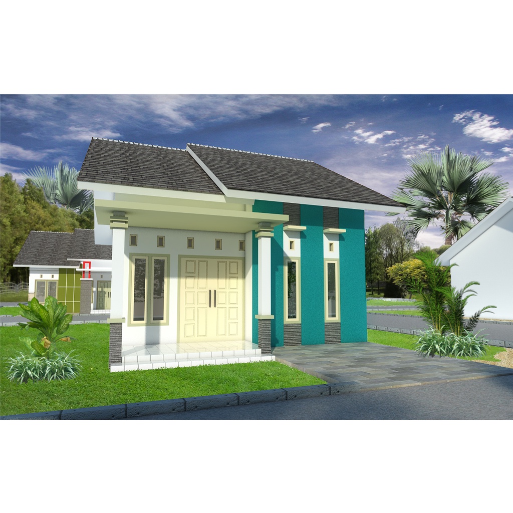 Jual Desain Denah / Tampak Depan / 3D / Gambar lengkap 2 | Shopee Indonesia