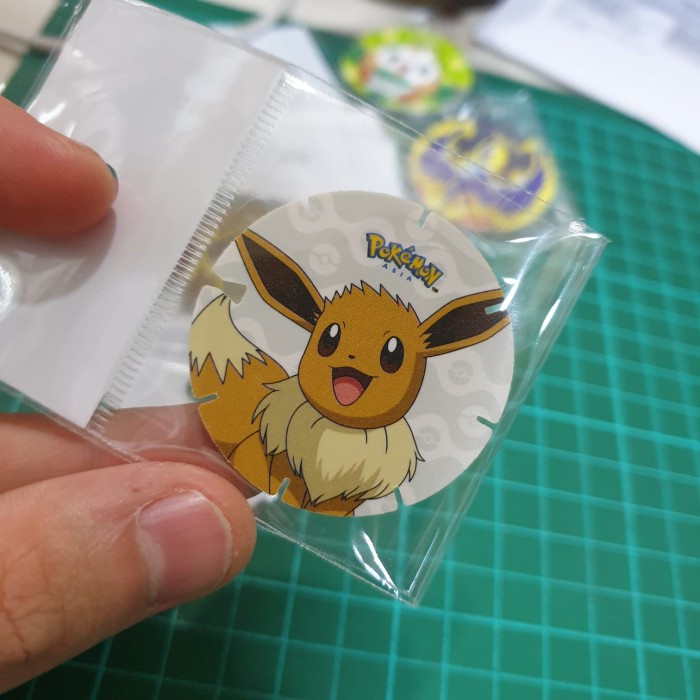 Jual Pokemon Coin Tazos Chiki Balls Eevee Shopee Indonesia