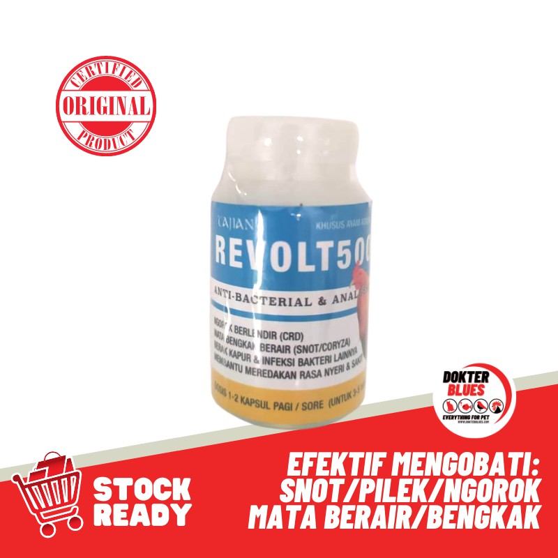 REVOLT500 Obat Ayam Snot ORIGINAL Ngorok Pilek Mencret Berak Kapur Putih Ampuh