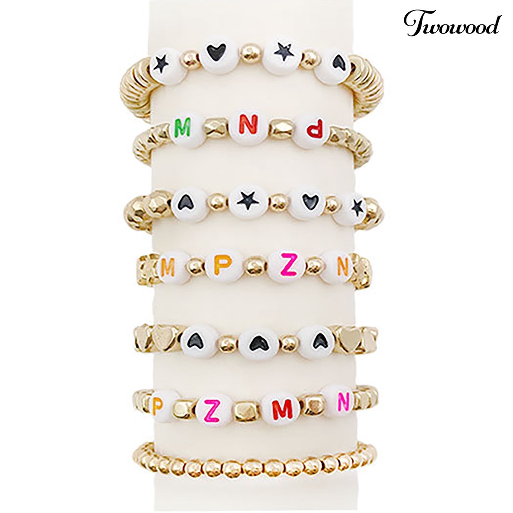 Twowood 919Pcs/Set Beads Kit Charming Easy to Operate Acrylic Adding Vitality Beads for Kids