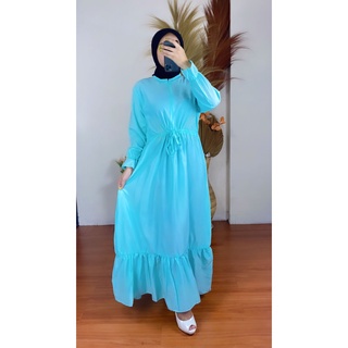 Rx Fashion ALIFA MAXI DRESS / REIN DRESS Bahan Twiscone Fit XL-MINT