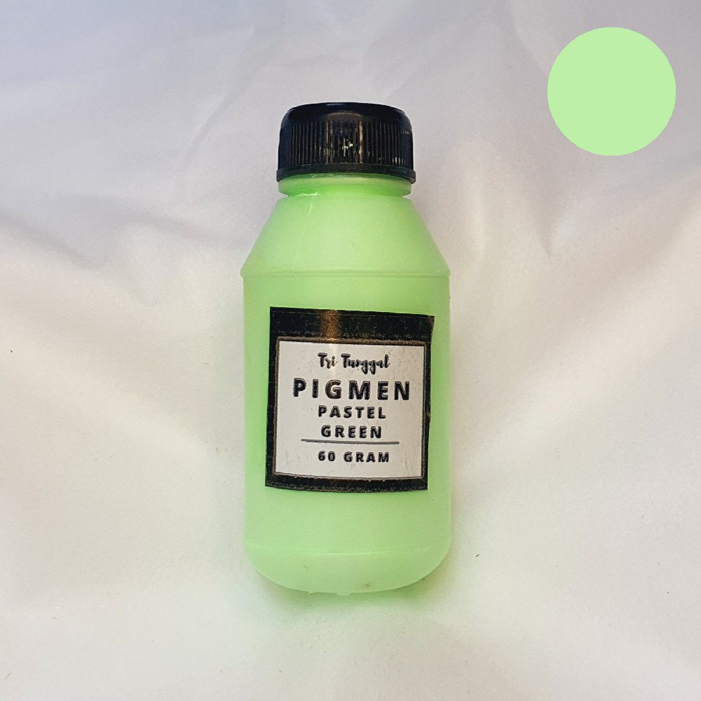 PIGMEN 60GR PASTEL GREEN Hijau Pewarna Sablon Pigment Color Bundle Stabilo Waterbased Tie Dye Pigment Cat Warna Warni Air Cair Cairan Liquid Cat Paint Painting Kerajinan Prakarya Kesenian Perlengkapan Gambar Mewarna Lukis Craft Grosir  Prakarya Malang