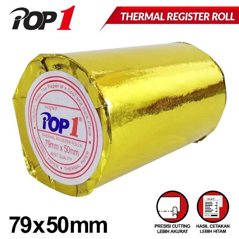 

[ROL] POP 1 THERMAL PAPER ROLL 79X50MM KERTAS FAX KERTAS THERMAL*