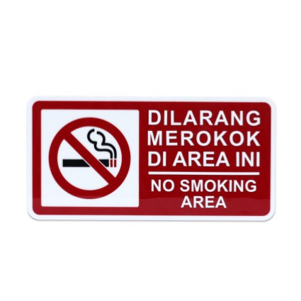 

Tulisan / Sign / Tanda Dilarang Merokok / No Smoking Akrilik Timbul