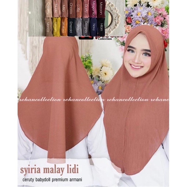 HIJAB BERGO PLISKET OVAL TERMURAH