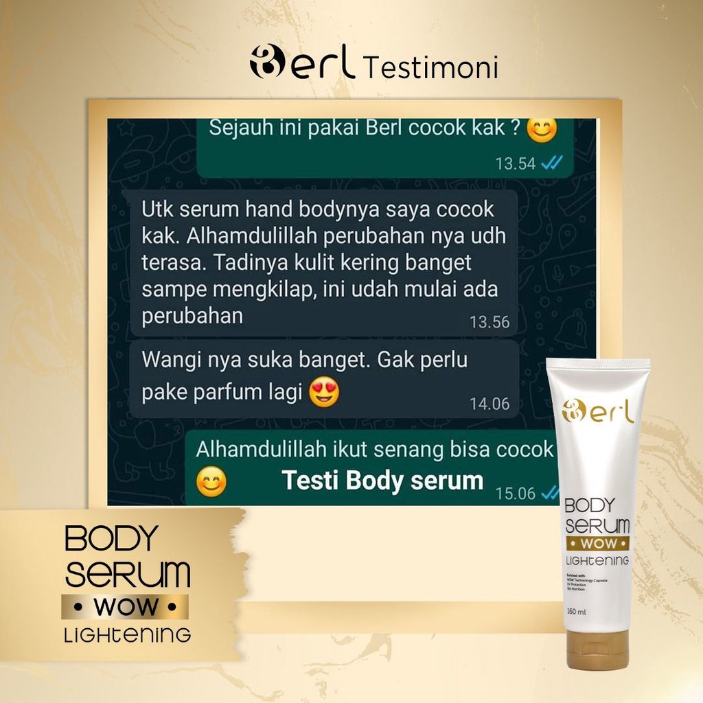 B Erl Body Serum Perawatan Kulit Kering Kulit Kusam Garansi Original