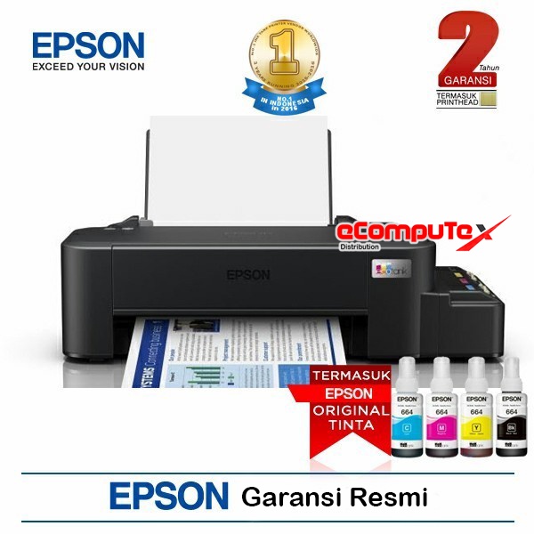 PRINTER EPSON L121/ PRINTER EPSON L 121 PENGGANTI L120 A4 PRINT GARANSI RESMI