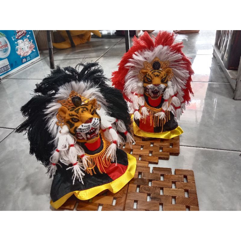 (TERMURAH) MINIATUR HIASAN MEJA HIASAN DINDING BARONGAN KHAS BLORA