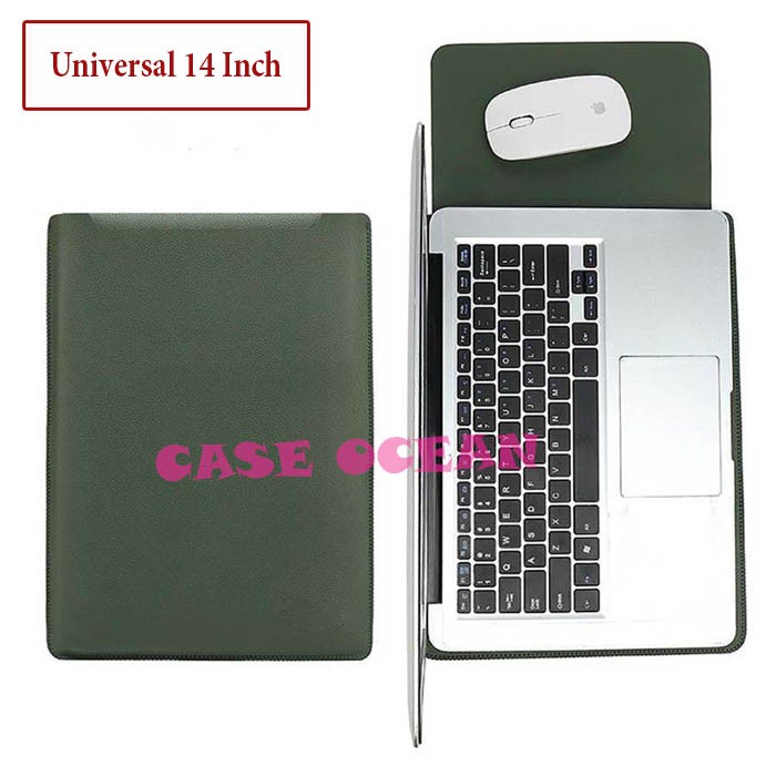 ASUS VivoBook Vivo Book Flip 14 Sleeve Pouch Tas Slim Case Cover PU Leather Kulit Hand Bag Sarung Cl