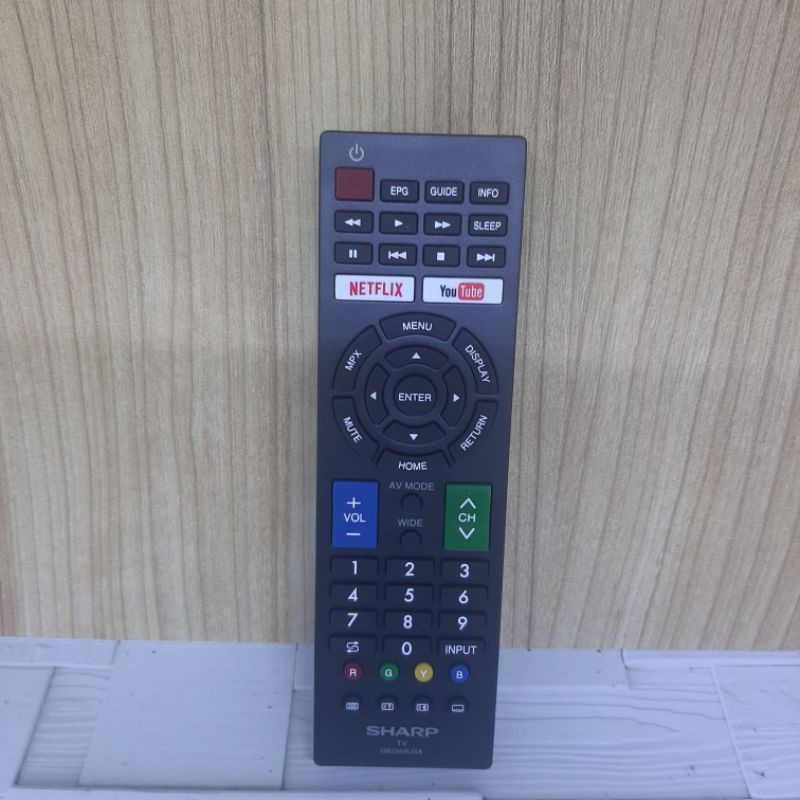 REMOTE REMOT SMART TV SHARP LED GB234WJSA ORIGINAL ASLI