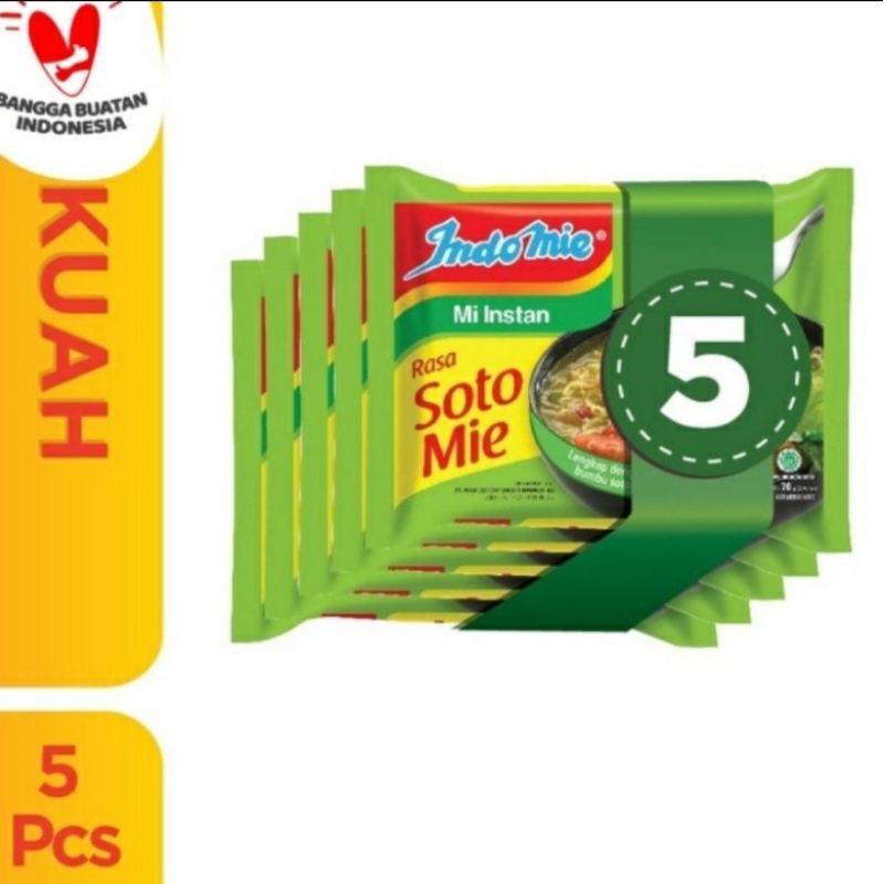 

INDOMIE SOTO MIE 5 bks (1 bundling isi 5 bungkus)