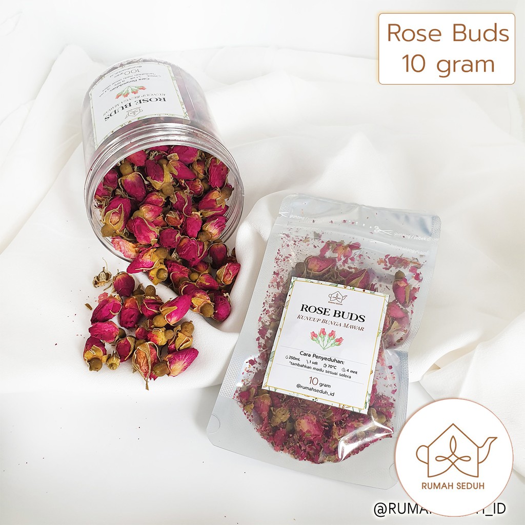 

10gr Rose Bud Tea / Teh Bunga Kuncup Mawar Kering / Rose Buds Tea