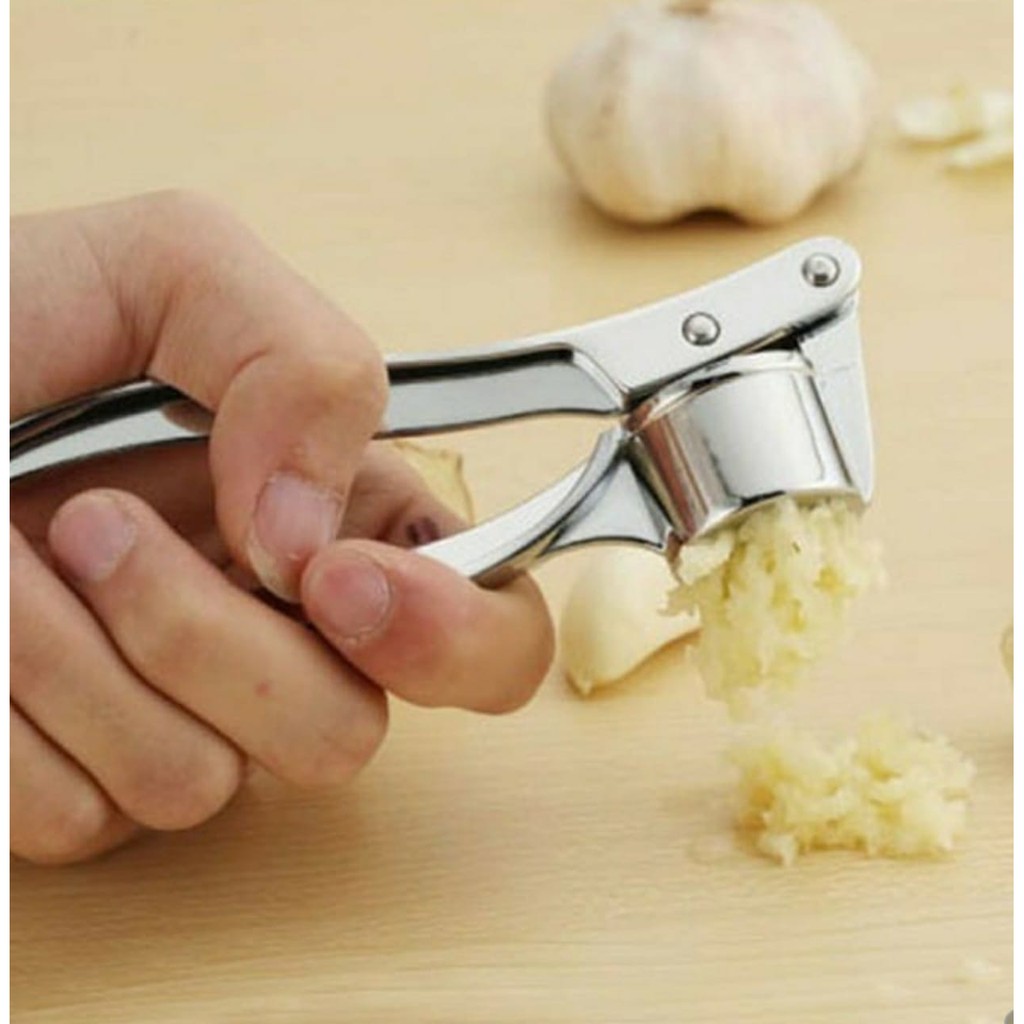 ALAT PENGHANCUR PENCINCANG BAWANG PUTIH STAINLESS STEEL GARLIC PRESS