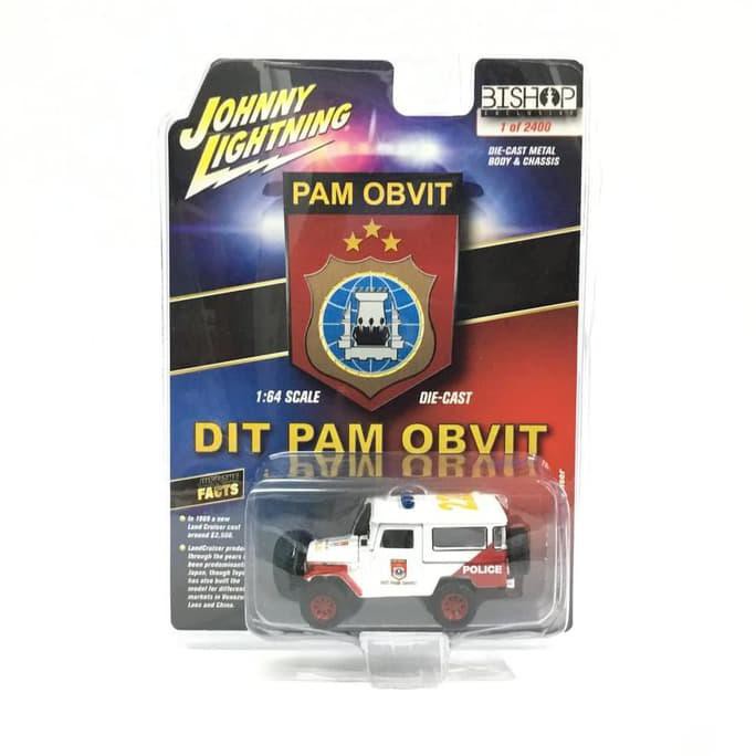 Johnny Lightning Bishop Polisi Indonesia 1980 Toyota Land Cruiser | Diecast Mobil