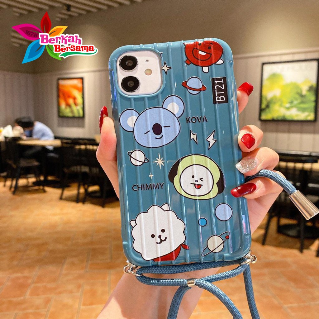 SS163 case Slingcase Lanyard KARTUN Oppo F1s A59 A3s A5s A7 A11k A12 A5 A9 2020 A31 A8 BB4638
