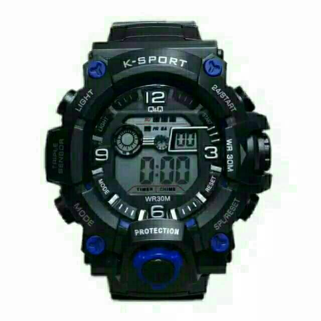 Cod)Jam Tangan Pria Sport/Q&amp;Q Strap Rubber(Dikirim Dari Jakarta)