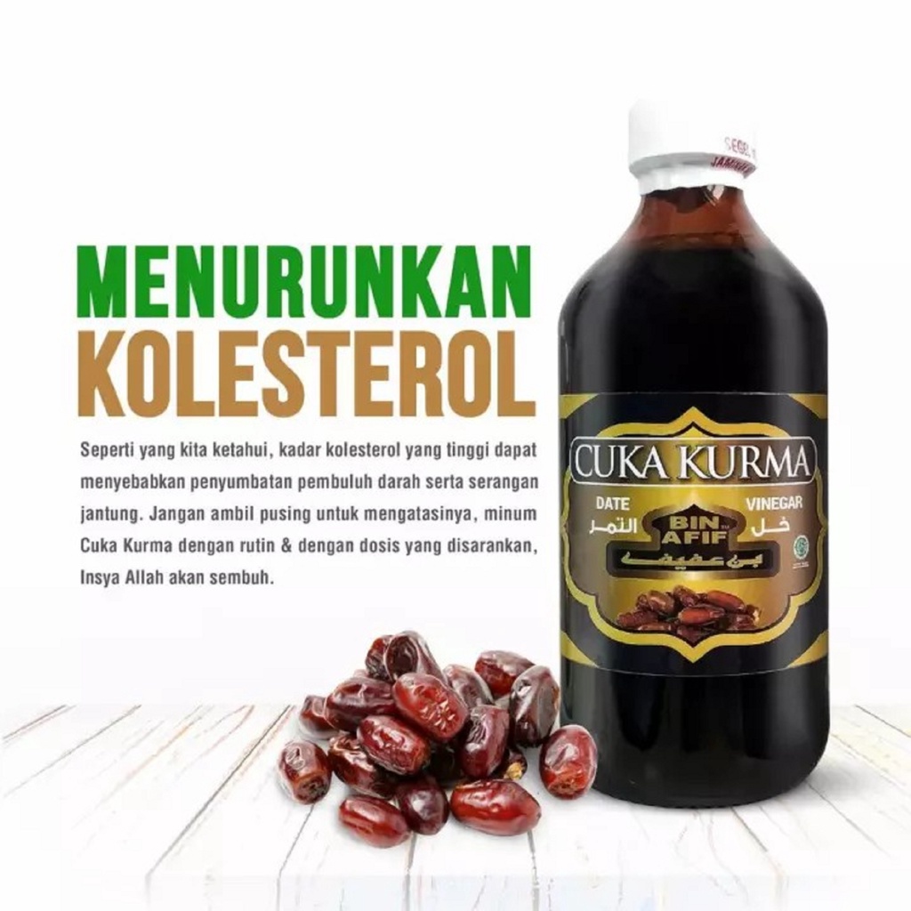 

Cuka Kurma Bin Afif buat Kolesterol Binafif Date Vinegar Temurah 310ml Original