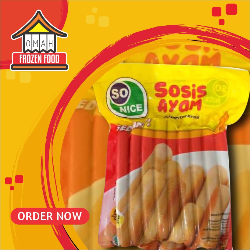 

Sonice Sosis Ayam 500gr isi 15 (NON COD DILUAR KARISIDENAN SOLO)