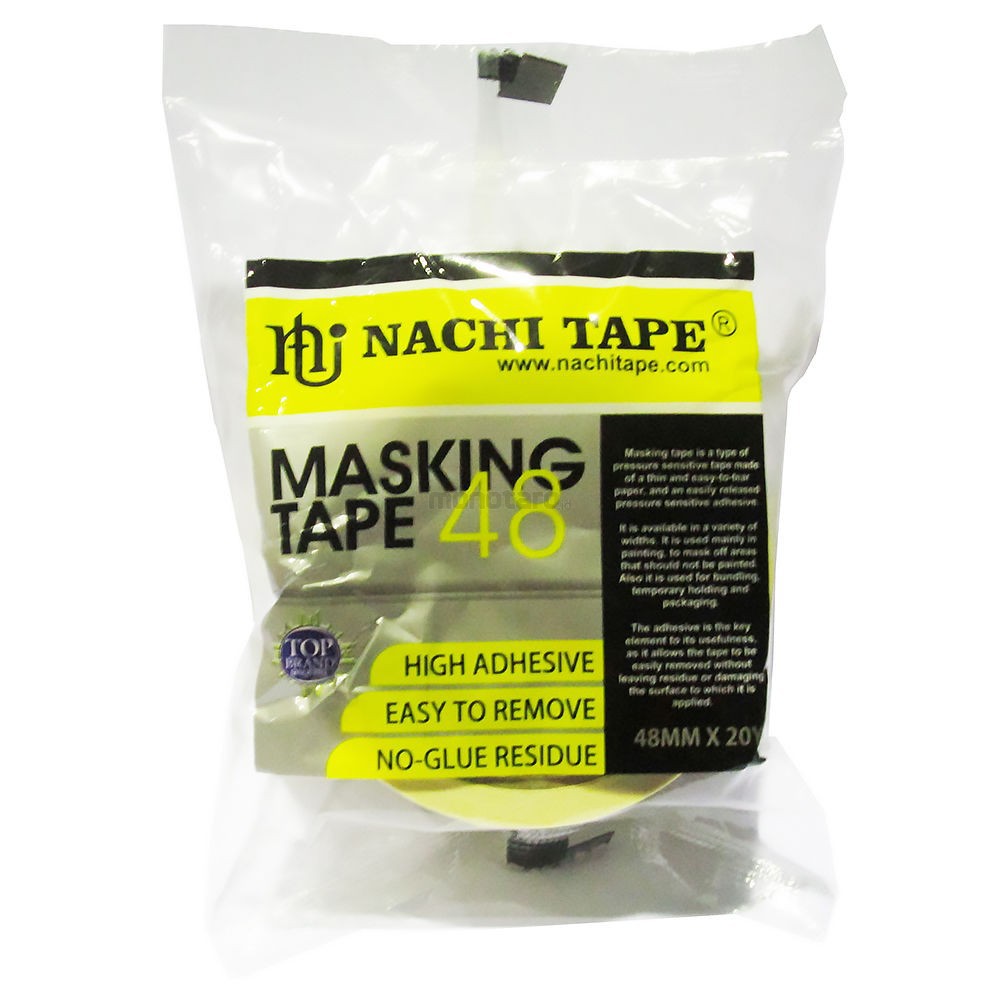 Masking Tape 48mm Nachi  Lakban Kertas 48mm Plakban Selotip Isolasi Solasi