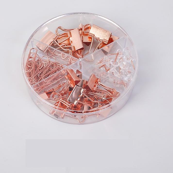 

ホ Kombinasi Penjepit Kertas / Paper Clip Binder Clip and Push Pin Set AT0040 Trendy