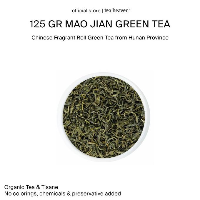 

[COD] Chinese Green Tea / Teh Hijau Cina Mao Jian Premium Organic Tea 125 gr [COD]
