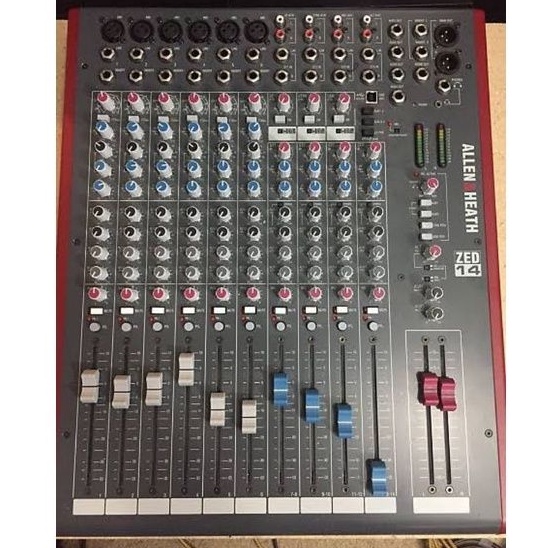 MIXER ALLEN HEATH 14 CHANNEL ZED14 ALLEN & HEATH ZED 14