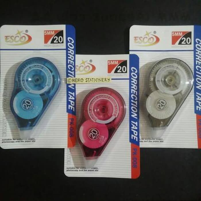 

Refill Tipex Tombow - Correction Tape - Tipex Kenko Correction Tape Esco 20 M Pk-008 Produk Terbaik