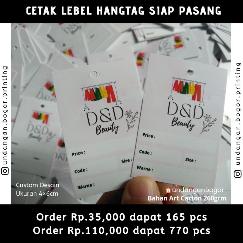 

Cetak Lebel Hangtag Produk Desain Free