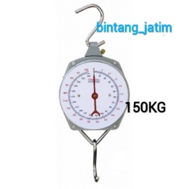 hanging scale timbangan gantung besi 150kg/ timbangan dus jarum