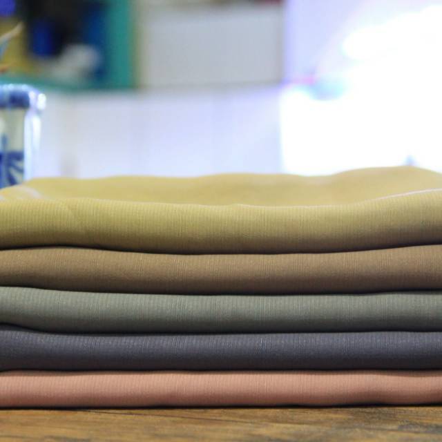 Polycotton Bella Square Fine JAHIT TEPI Hijab Segiempat Jilbab Polos Kerudung Murah | Part 2 FH
