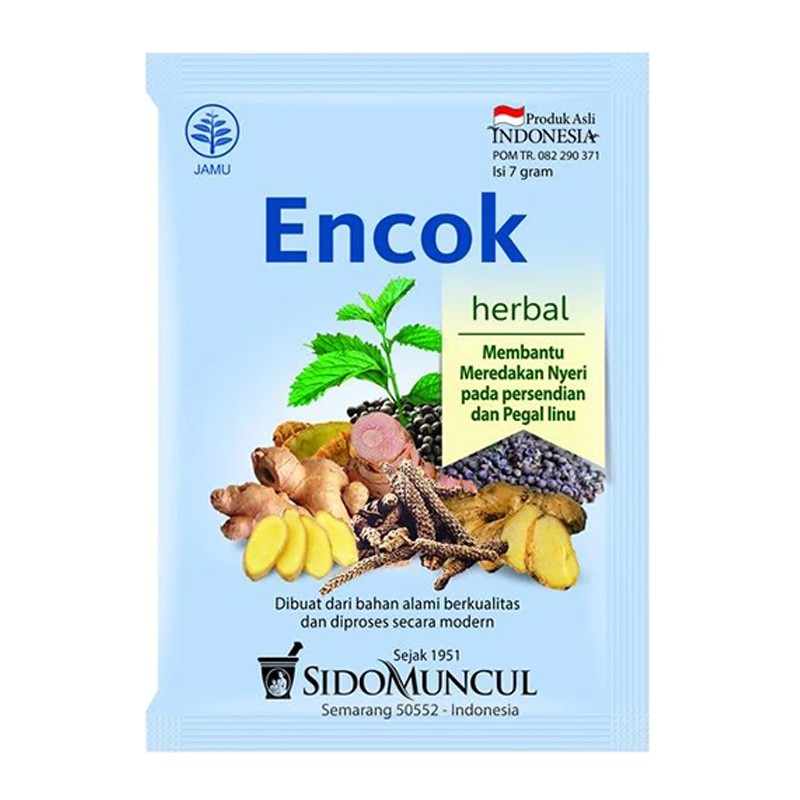 

Sidomuncul Jamu Serbuk Encok (50s @7gr)