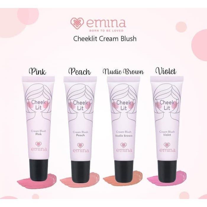 Emina Cheeklit Cream Blush 10ml Original BPOM Aman